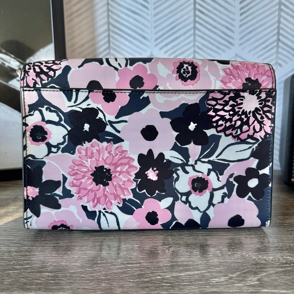 Kate Spade Carson Dahlia Floral Pattern Convertible Crossbody Bag - Picture 2 of 5